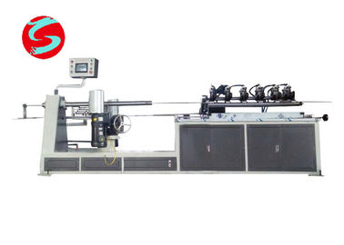 2 - 7 Layers Paper Tube Machine , 2 Heads Multi Knife CNC Paper Core Machine